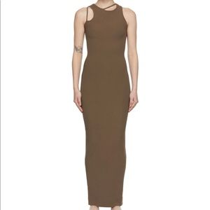Brown Cut Out SKIMS Maxi Dress